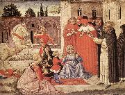 GOZZOLI, Benozzo St Dominic Reuscitates Napoleone Orsini g oil on canvas